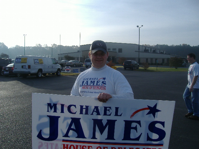 Dustin Mills, manager of the Michael James campaign.